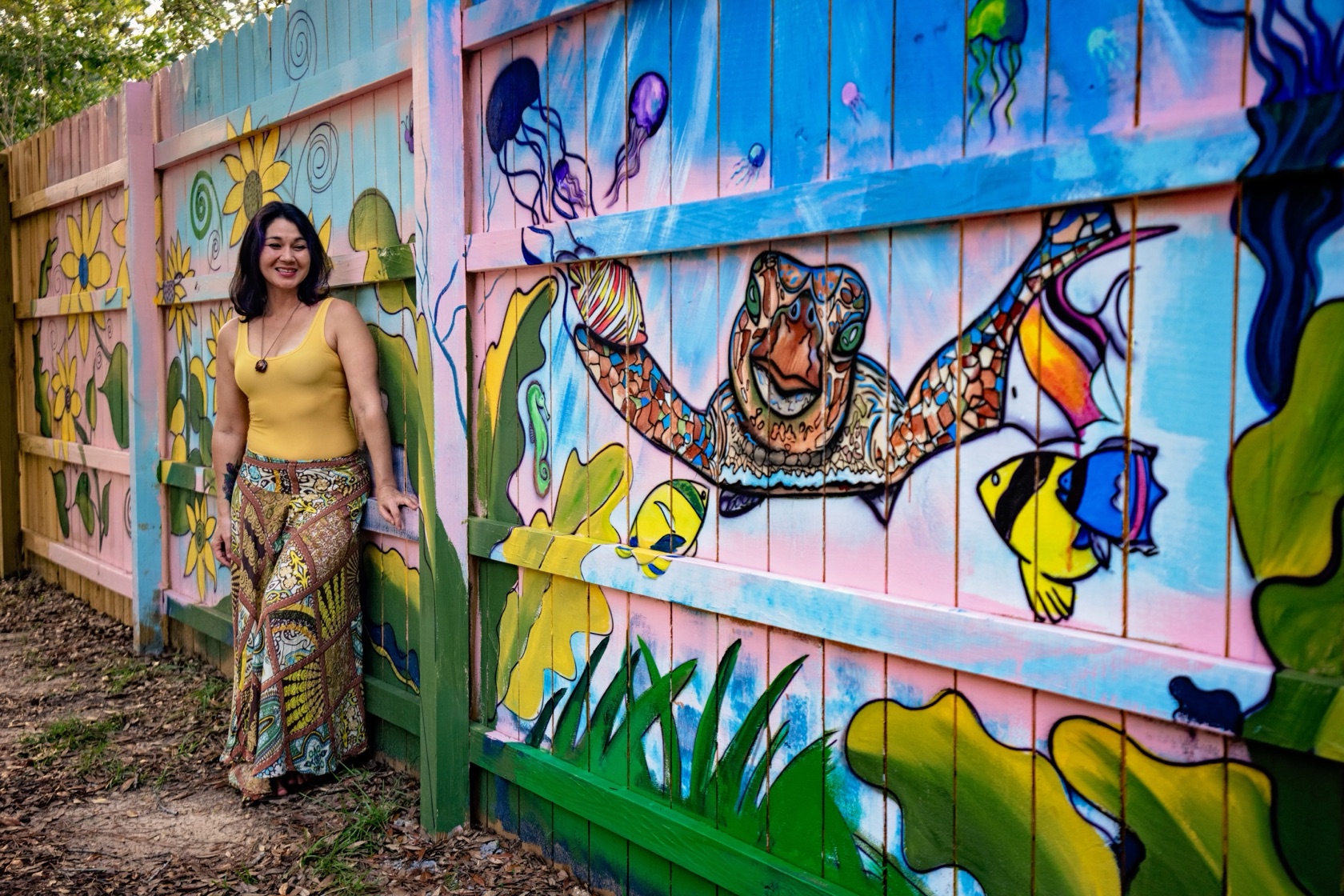 Community mural by Tina Cozart